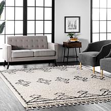nuLOOM Mackie Moroccan Tasseled Shag 4' x 6' Area Rug