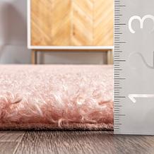 nuLOOM Marlow Machine Washable Soft Shaggy Faux Sheepskin Area Rug