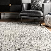 nuLOOM Minta Vintage Transitional Area Rug - 6' 7" x 9' Grey