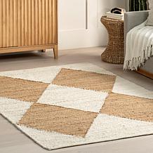nuLOOM Pandora 2' 6" x 6' Diamond Jute Area Rug