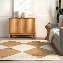 nuLOOM Pandora 5'x 8' Diamond Jute Area Rug