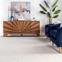 nuLOOM Penelope Braided Wool Area Rug 6' x 9' Off White