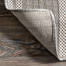 nuLOOM Ranya Tribal Indoor/Outdoor Area Rug 4' x 6' Light Gray