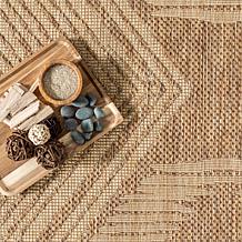 nuLOOM Ranya Tribal Indoor/Outdoor Area Rug 6' 7" x 9' Light Brown