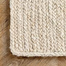 nuLOOM Rigo Hand Woven Farmhouse Jute Area Rug - 8' x 10' Off White
