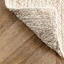 nuLOOM Rigo Hand Woven Farmhouse Jute Area Rug - 8' x 10' Off White