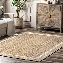 nuLOOM Rikki 5' x 8' Coastal Braided Jute Area Rug