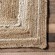 nuLOOM Rikki 5' x 8' Coastal Braided Jute Area Rug