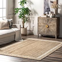 nuLOOM Rikki 7' 6" x 9' 6" Coastal Braided Jute Area Rug