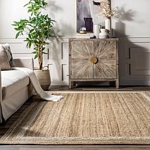 nuLOOM Rikki Coastal Braided Jute Area Rug 6' x 9' Off-White