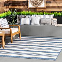 nuLOOM Robin 3' x 5' Multi Stripe Indoor/Outdoor Area Rug