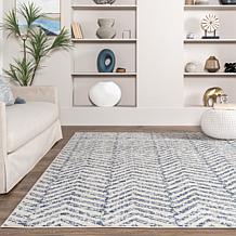 nuLOOM Rosanne Transitional Striped Area Rug - 2' 6" x 6' Blue