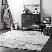 nuLOOM Thigpen Contemporary Area Rug-6' 7" x 9' Gray