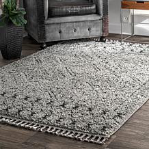 nuLOOM Vasiliki Moroccan Shag Tasseled Area Rug 
