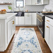nuLOOM Verona Vintage Persian Area Rug - 2' 8" x 8' Blue