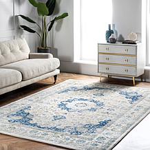 nuLOOM Verona Vintage Persian Area Rug - 4' x 6' Blue