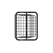 Oceanstar 2 Tier Metal Wire Storage Basket Stand Black