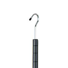 Oceanstar 2 Tier Portable Adjustable Closet Hanger Rod Black