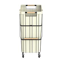 Oceanstar Rolling Laundry Basket