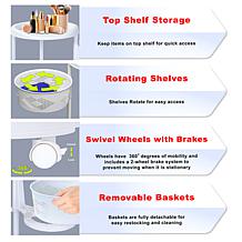 Octopus 360 4 Tier Rolling Cart with Removable Baskets