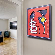 Officially Licensed MLB 3D Logo Series 12 x 12 Wall Art - St. Louis