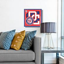 Officially Licensed MLB 3D Logo Series 12 x 12 Wall Art - Washington