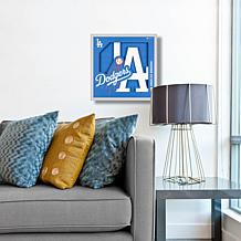 Officially Licensed MLB 3D Logo Series 12 x 12 Wall Art - LA. Dodgers