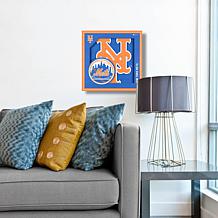 Officially Licensed MLB 3D Logo Series 12 x 12 Wall Art-New York Mets