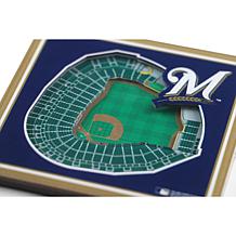Officially Licensed MLB 3D StadiumViews Coaster Set- Milwaukee Brewers