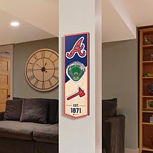 Officially Licensed MLB 6" x 19" 3-D Stadium Banner - Atlanta Braves