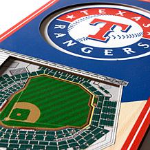 Officially Licensed MLB 6" x 19" 3-D Stadium Banner - Texas Rangers 