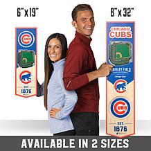 Officially Licensed MLB 6" x 19" 3D Stadium Banner - Chicago Cubs 