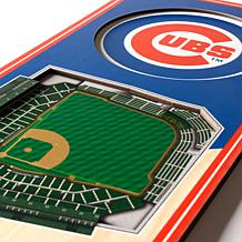 Officially Licensed MLB 6" x 19" 3D Stadium Banner - Chicago Cubs 