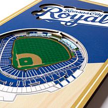 Officially Licensed MLB 6" x 19" 3D Stadium Banner- Kansas City Royals