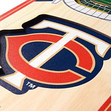 Officially Licensed MLB 6" x 19" 3D Stadium Banner - Minnesota Twins