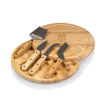 Officially Licensed MLB Cheese Cutting Board & Tools Set - Yankees