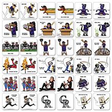 Officially Licensed MLB Licensed Memory Match Game - Colorado Rockies