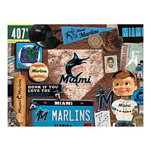 Officially Licensed MLB Miami Marlins Retro 500-Piece Puzzle
