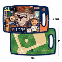 Officially Licensed MLB Retro Series Cutting Board - Detroit Tigers
