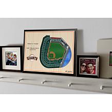 Officially Licensed MLB SF Giants 5-Layer StadiumViews 3-D Wall Art