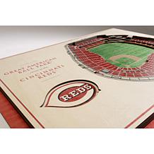 Officially Licensed MLB StadiumView 3D Wall Art - Cincinnati Reds