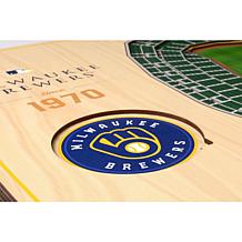 Officially Licensed MLB StadiumViews 3D Wall Art - Milwaukee Brewers