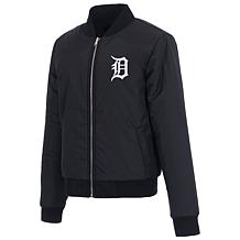 Officially Licensed MLB Tigers Ladies Jacket w Fleece & Nylon Sides