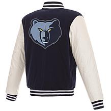 Officially Licensed NBA Grizzlies Unisex Fleece & Faux Leather Jacket