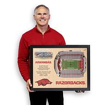 Officially Licensed NCAA 25-Layer 3-D Wall Art - Arkansas Razorbacks