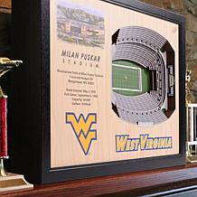 Officially Licensed NCAA 25-Layer 3-D Wall Art - WV Mountaineers