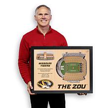 Officially Licensed NCAA 25-Layer Stadium Wall Art - Missouri Tigers