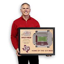 Officially Licensed NCAA 25-Layer StadiumViews 3D Wall Art - Texas A&M