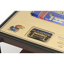 Officially Licensed NCAA 25-Layer StadiumViews End Table - Kansas