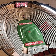 Officially Licensed NCAA 25-Layer StadiumViews End Table - Wisconsin